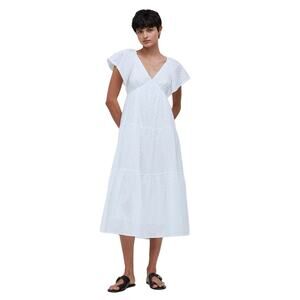 Madewell White Midi Dress